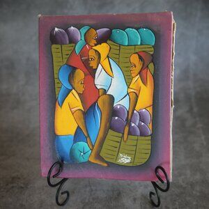 Haitian Painting on Canvas Signed Jerome 8x10